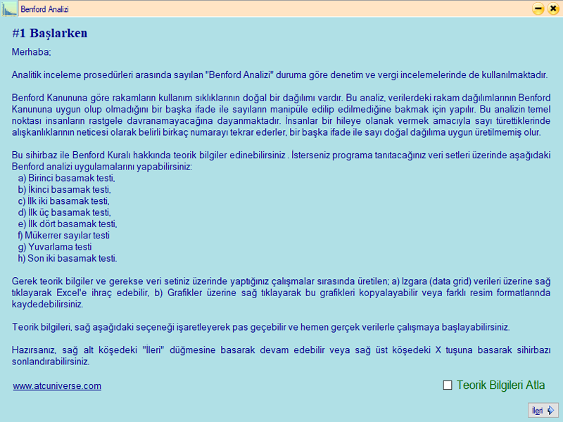 Benford Analizi